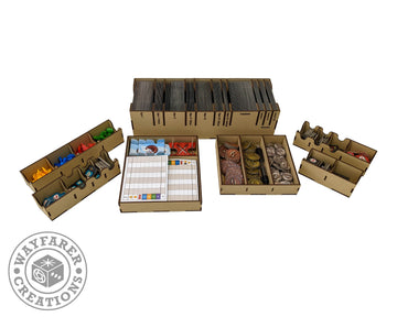 7 Wonders 2nd Edition Board Game Organizer Insert - Bards & Cards