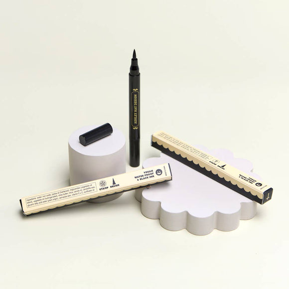 Makeup Cross Stamp and Eyeliner - Ashley Hay Design - Bards & Cards