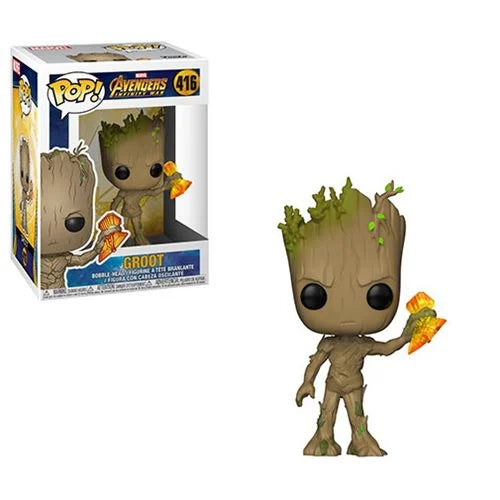 Funko Pop! Avengers: Infinity War - Groot with Stormbreaker - Bards & Cards