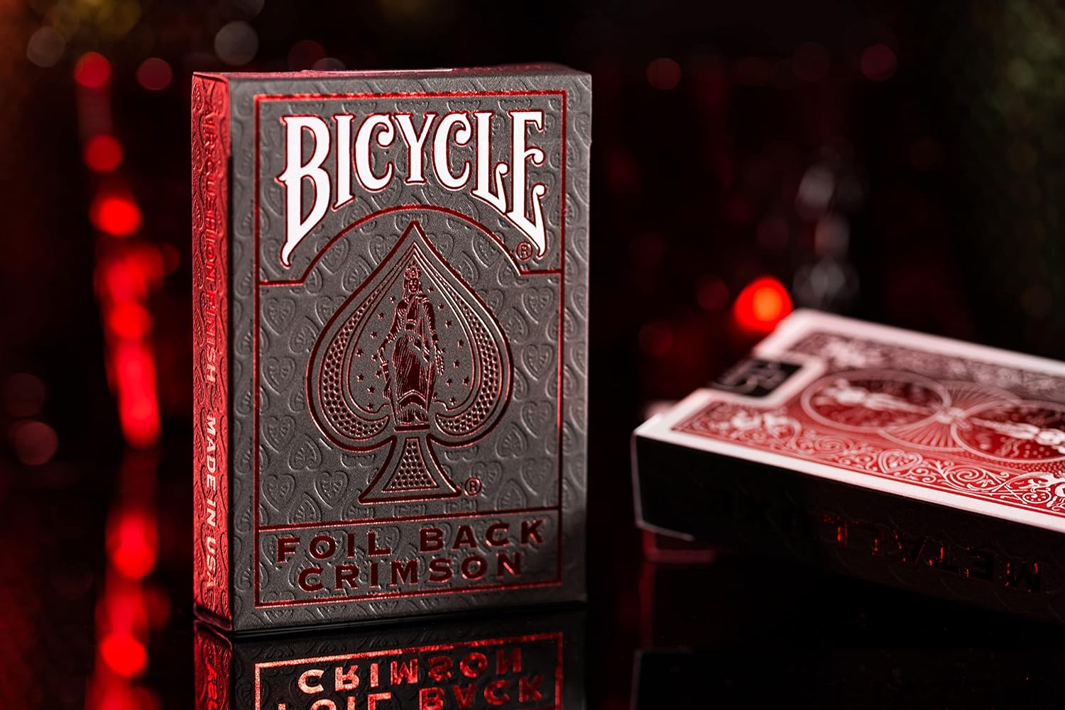 Bicycle Metalluxe Red Playing Cards - Bards & Cards