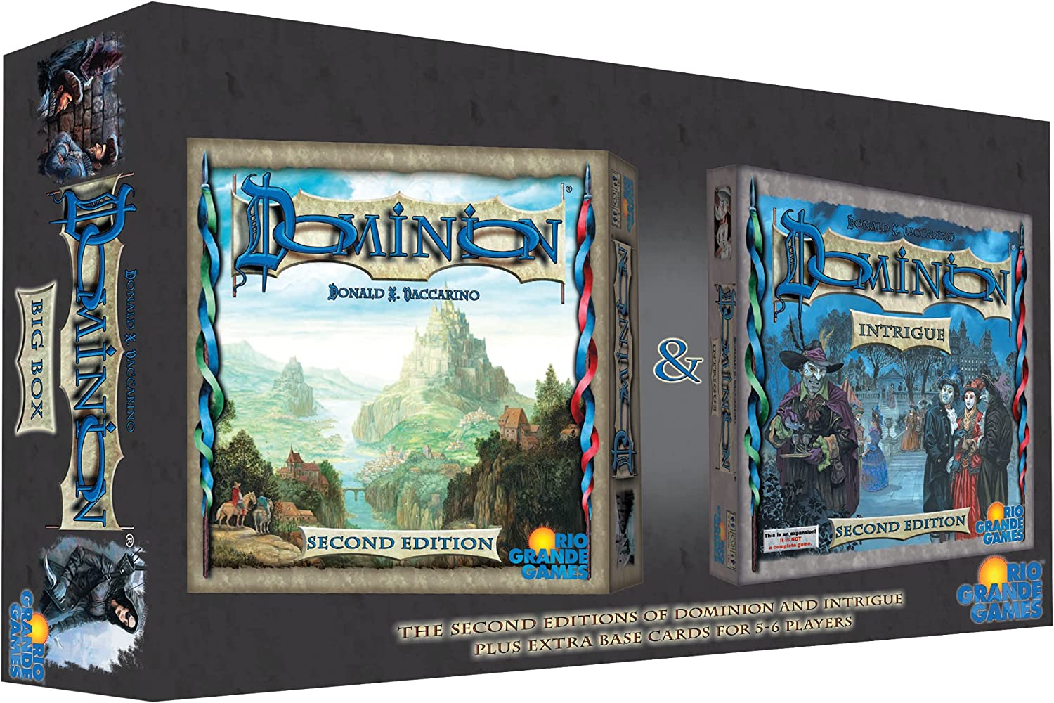 Dominion Big Box: Master the Art of Deck Building with Base Game & Intrigue Expansion - Bards & Cards