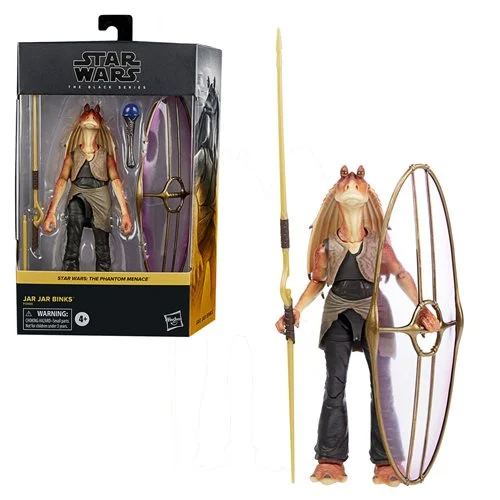 Star Wars: The Black Series - Jar Jar Binks (The Phantom Menace) 6-Inch Deluxe Action Figure - 0