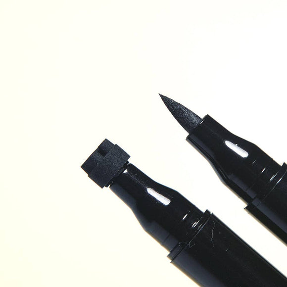 Makeup Leaf Stamp and Eyeliner - Bards & Cards