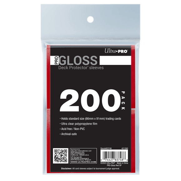 PRO-Gloss Standard Deck Protector Sleeves Bundle (200ct) - Bards & Cards