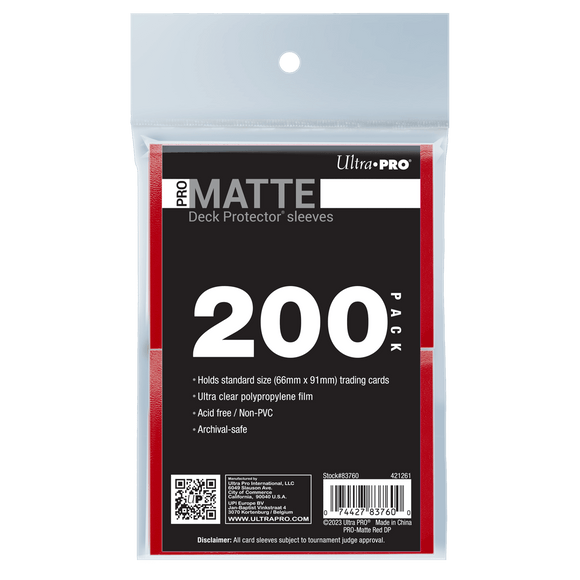 PRO-Matte Standard DECK PROTECTOR® Sleeves Bundle (200ct) - Bards & Cards