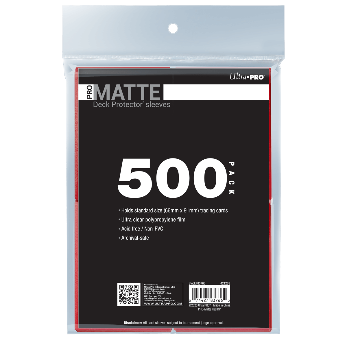 PRO-Matte Standard Deck Protector Sleeves Bundle (500ct) - Bards & Cards
