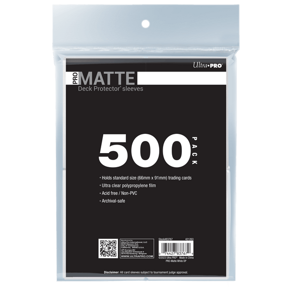 PRO-Matte Standard Deck Protector Sleeves Bundle (500ct) - Bards & Cards