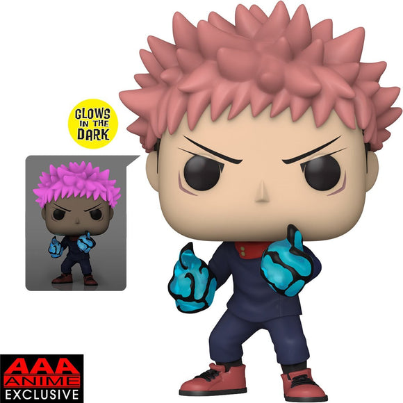 Jujutsu Kaisen Yuji Itadori Divergent Fist Glow-in-the Dark Funko Pop! - AAA Anime Exclusive - Bards & Cards