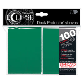 PRO-Matte Eclipse Green Standard Deck Protector Sleeves (100ct) - Bards & Cards