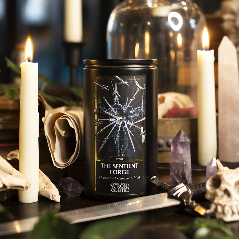 Cantrip Candles - Ozul, The Sentient Forge 16 oz.