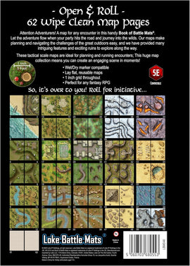 Giant Book of Battle Mats - Wilds, Wrecks & Ruins (17x12”) - Bards & Cards