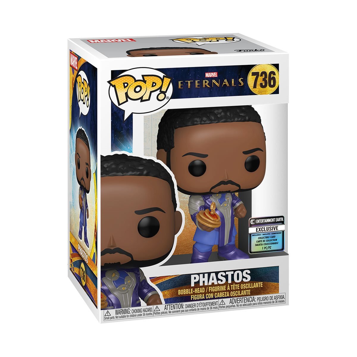 Funko Pop! Eternals: Phastos with Collectible Card - Entertainment Earth Exclusive - 0