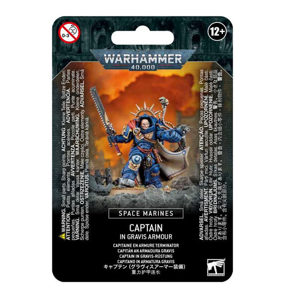 Warhammer 40k: Space Marines: Captain in Gravis Armor - Bards & Cards