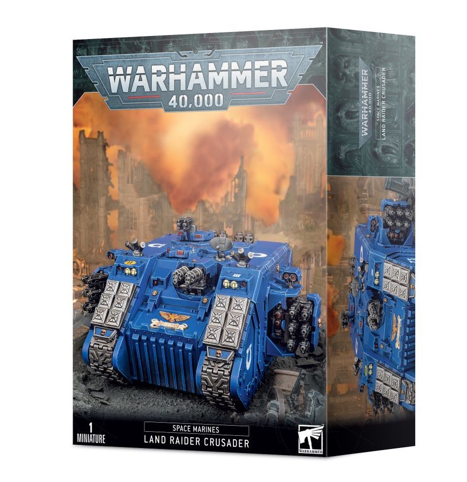 Warhammer 40k Space Marines Land Raider Crusader - Bards & Cards