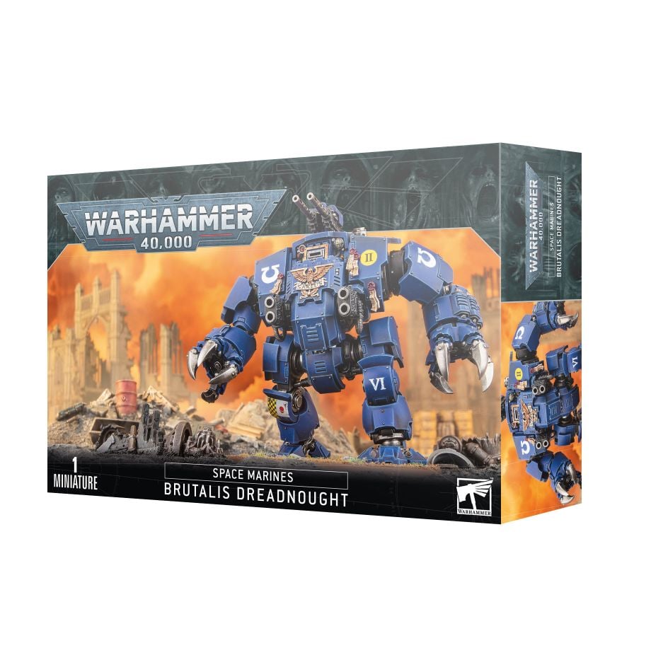Warhammer 40k Space Marines Brutalis Dreadnought - Bards & Cards