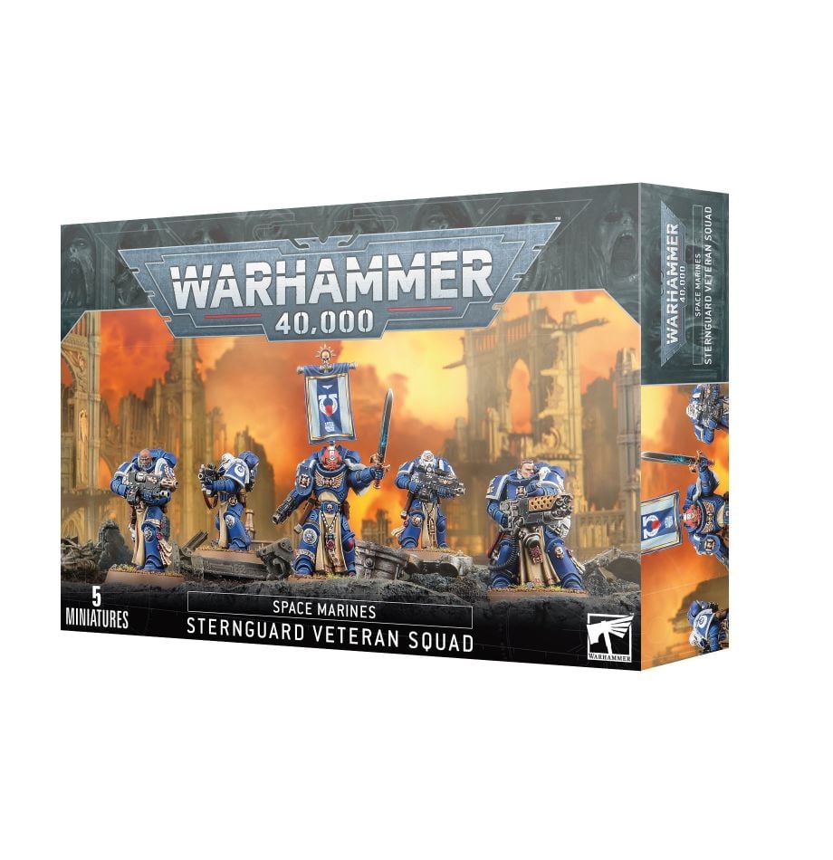 Warhammer 40k Space Marines Sternguard Veteran Squad - Bards & Cards