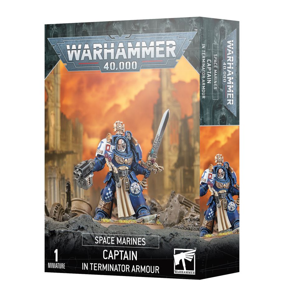 Warhammer 40k: Space Marines: Captain in Terminator Armor - Bards & Cards