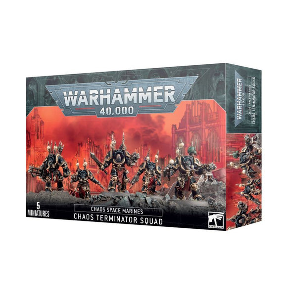 Warhammer 40k Chaos Space Marines Chaos Terminator Squad - Bards & Cards