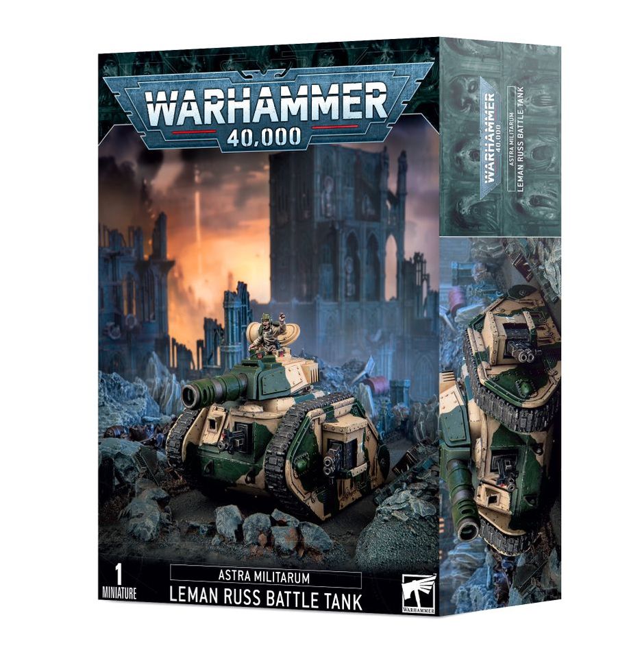 Warhammer 40k Astra Militarum Leman Russ Battle Tank - Bards & Cards