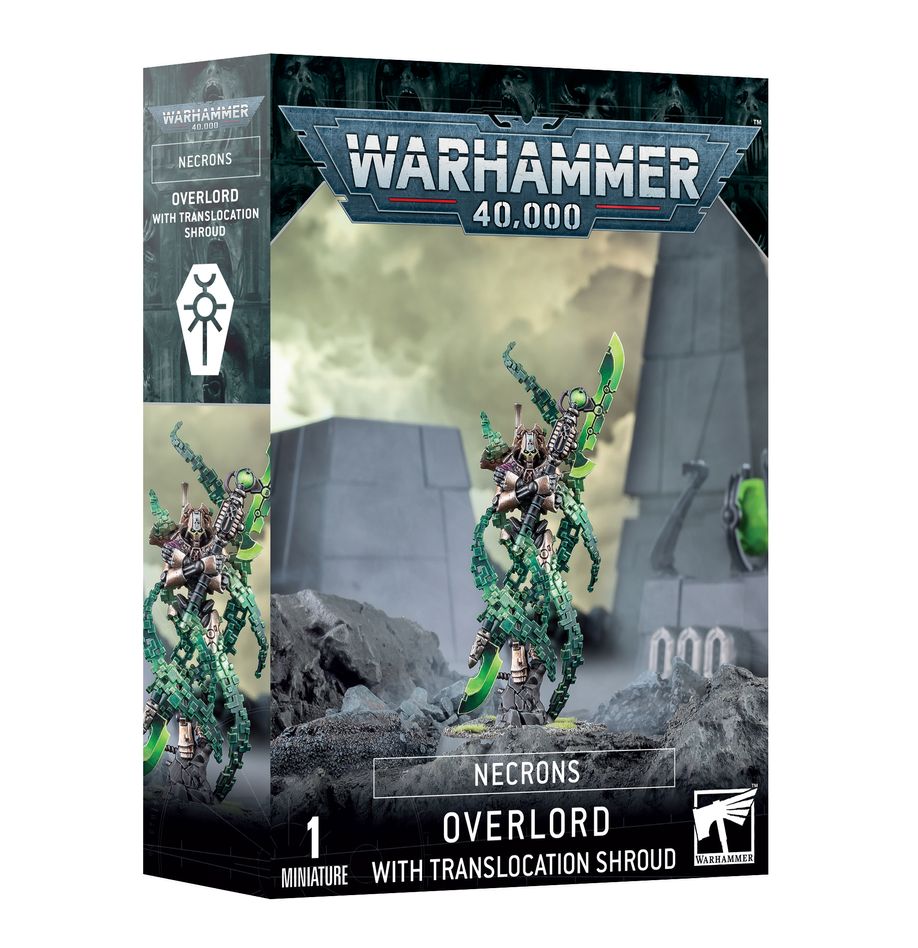 Warhammer 40k Necrons: Overlord with Translocation Shroud - Bards & Cards