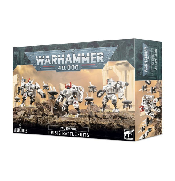Wahammer 40k: T'au Empire - Crisis Battlesuits - Bards & Cards