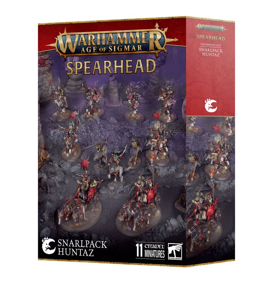 Age of Sigmar: Gloomspite Gitz – Snarlpack Huntaz Spearhead