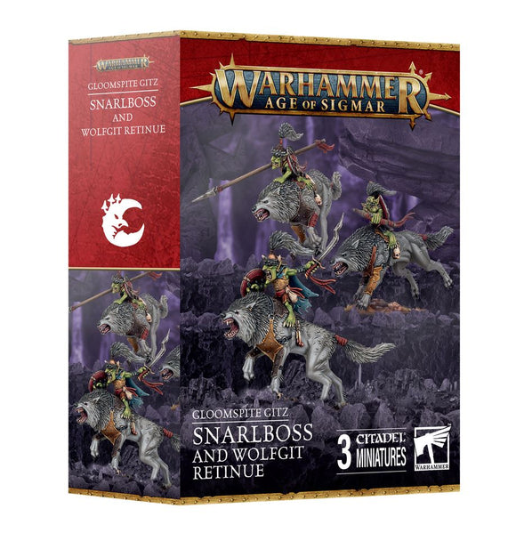 Warhammer Age of Sigmar: Gloomspite Gitz - Snarlboss and Wolfgit Retinue - Bards & Cards