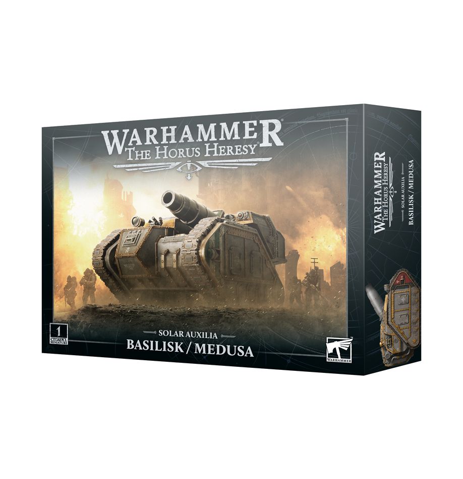 Warhammer 40k: The Horus Heresy - Solar Auxilia Basilisk/Medusa - Bards & Cards