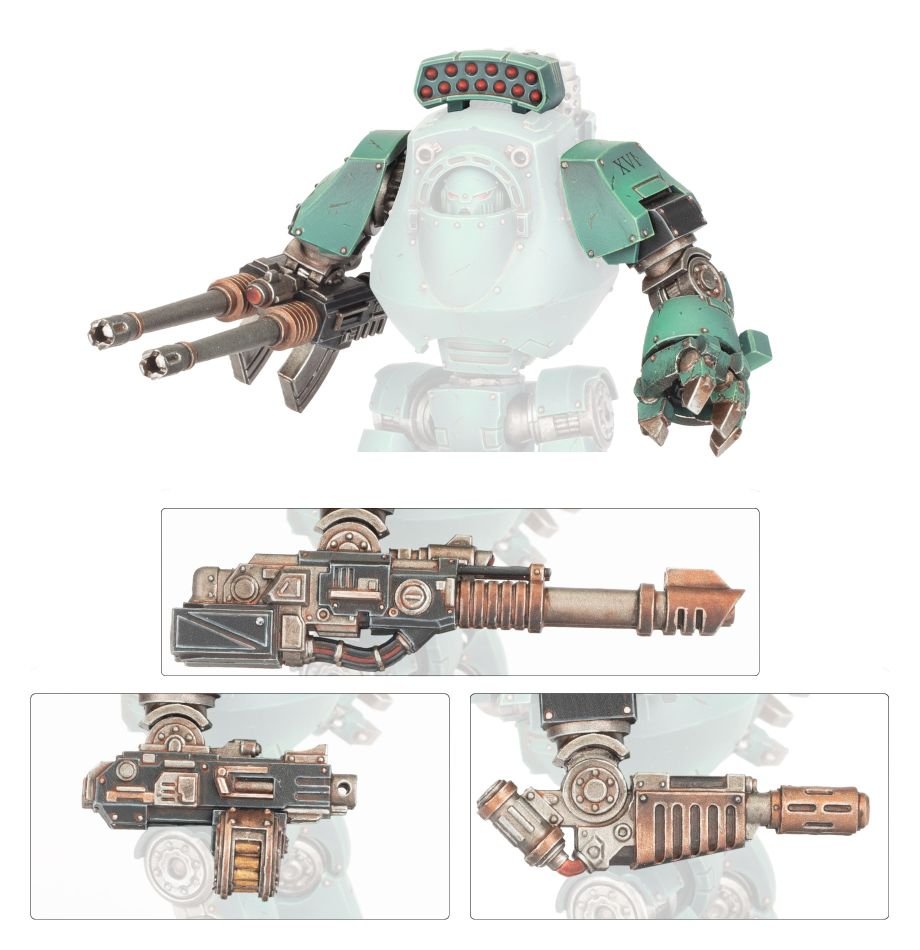 Warhammer: The Horus Heresy - Contemptor Dreadnought Weapons Frame 1 - Bards & Cards