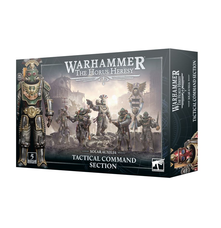 Warhammer 40k: The Horus Heresy - Solar Auxilia Tactical Command Section - Bards & Cards