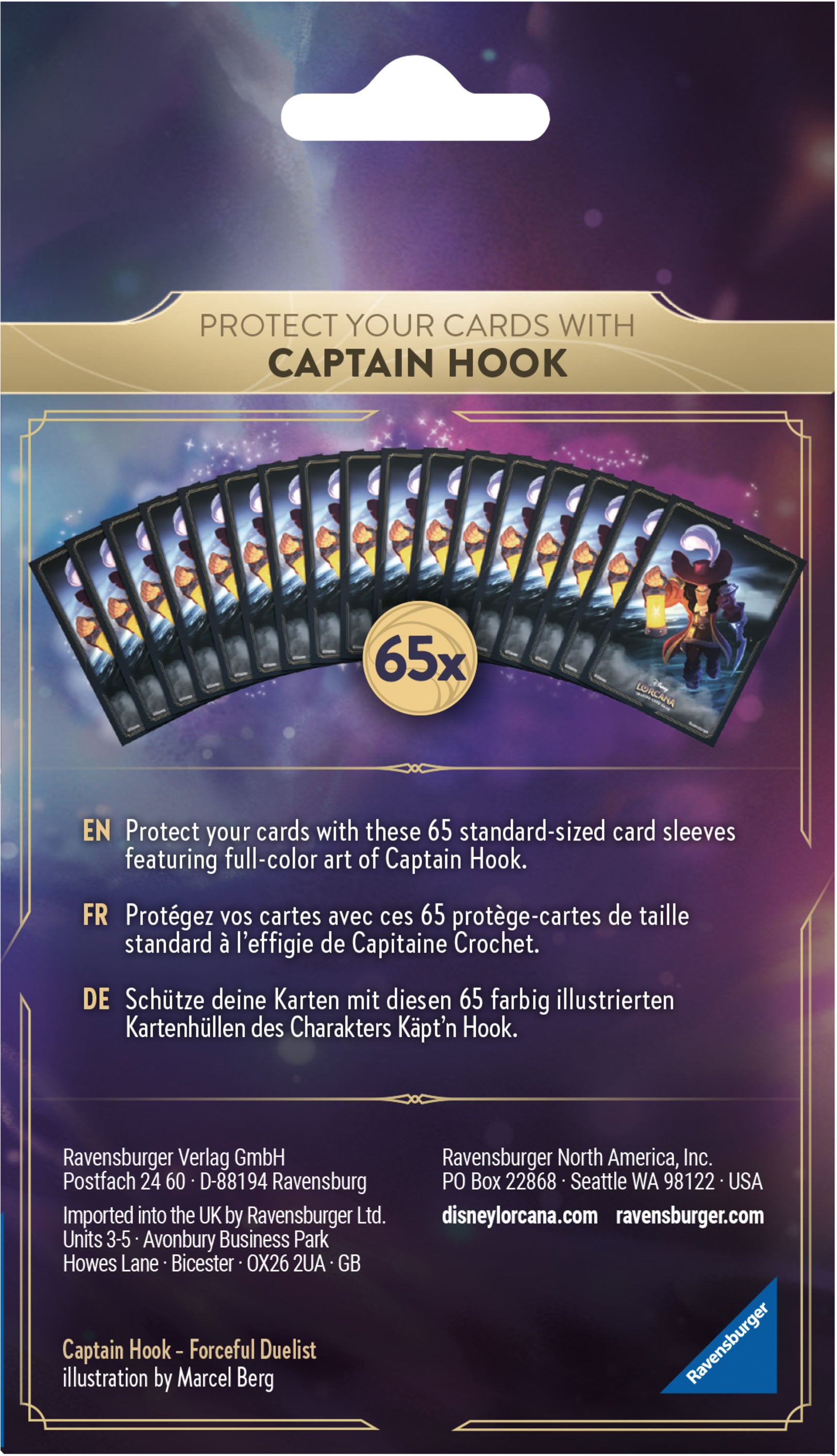 Card Sleeves (Captain Hook / 65-Pack) - Bards & Cards