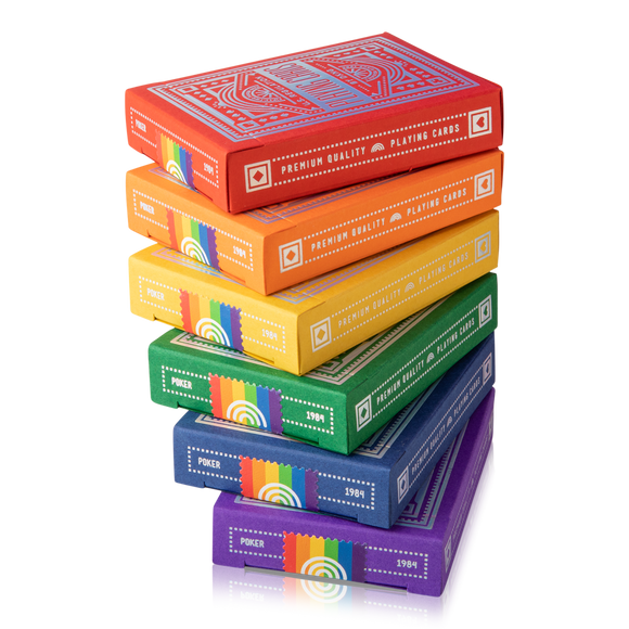DKNG Rainbow Wheels Playing Cards - Bards & Cards