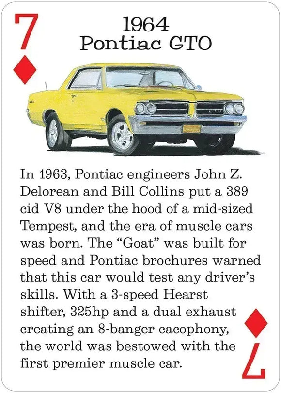 Classic American Rides Playing Cards - Bards & Cards