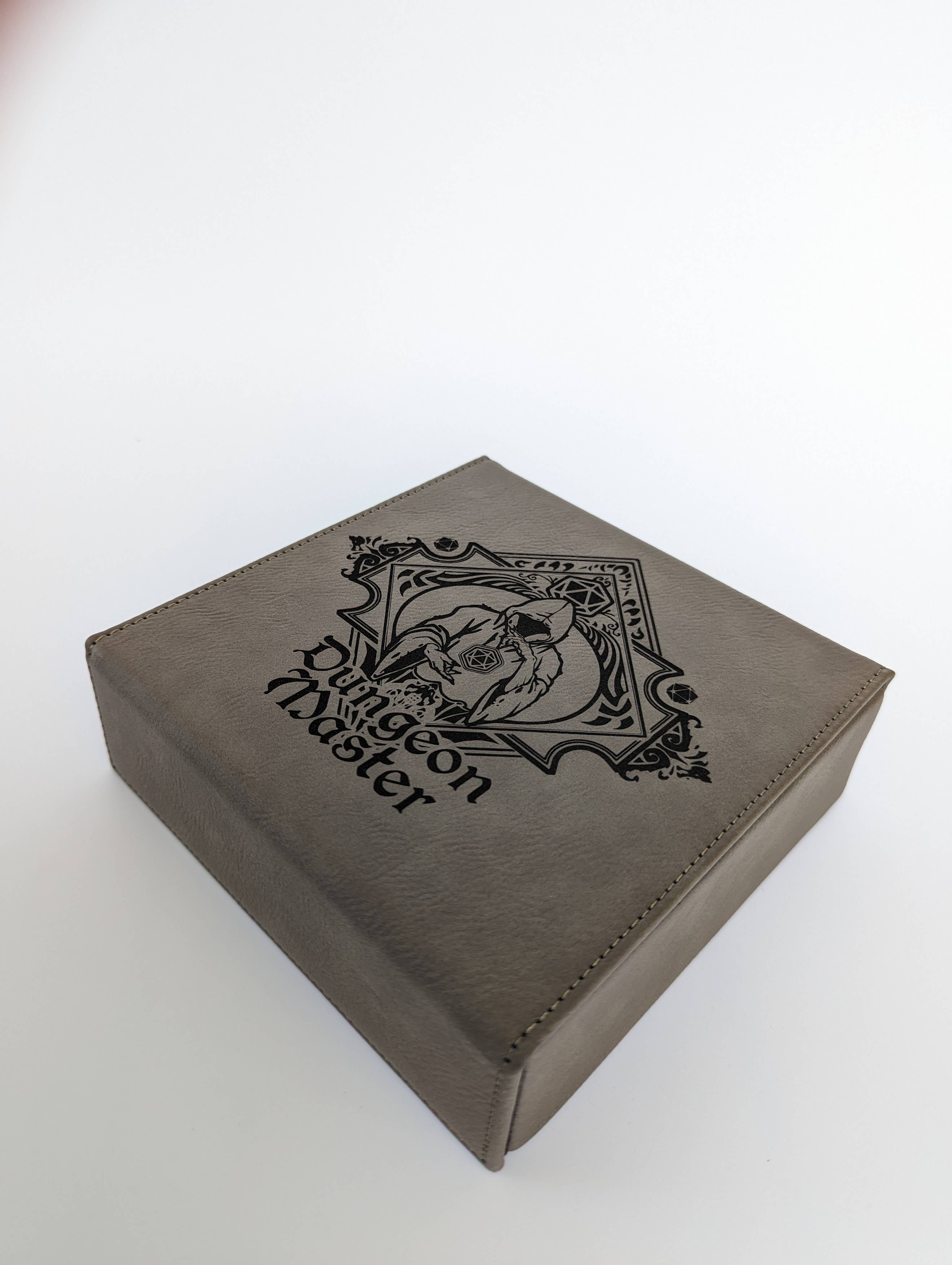 Buy grey The Fate Twister - D&amp;D - Vegan Leather Dice Box