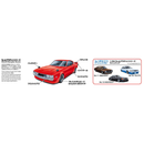 Aoshima: 1/24 Celica LB (Toyota) Scale Model Kit #14 - Bards & Cards