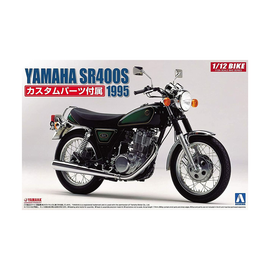 Aoshima: 1/12 Yamaha SR400S With Custom Parts Scale Model Kit #11 - Bards & Cards