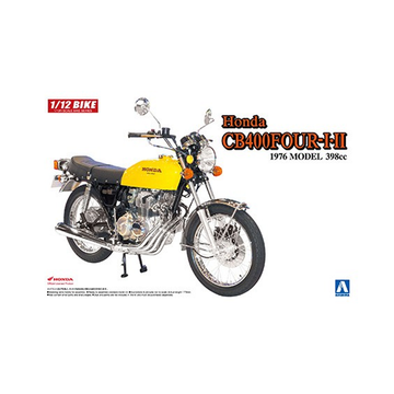 Aoshima: 1/12 Honda CB400Four I/II (398CC) Scale Model Kit #30 - Bards & Cards