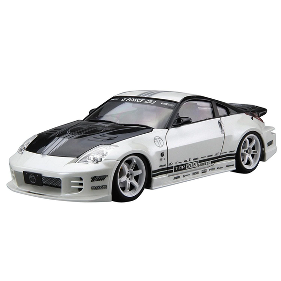 Aoshima: Nissan (2005) Top Secret Z33 Fairlady Z 1/24 Scale Model Kit #33 - Bards & Cards