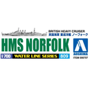 Aoshima: 1/700 HMS Norfolk British Heavy Cruiser Scale Model Kit #809 - Bards & Cards