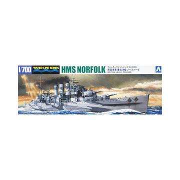 Aoshima: 1/700 HMS Norfolk British Heavy Cruiser Scale Model Kit #809 - Bards & Cards