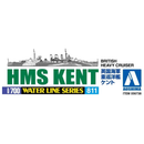 Aoshima: 1/700 HMS Kent (British Heavy Cruiser) Scale Model Kit #811 - Bards & Cards