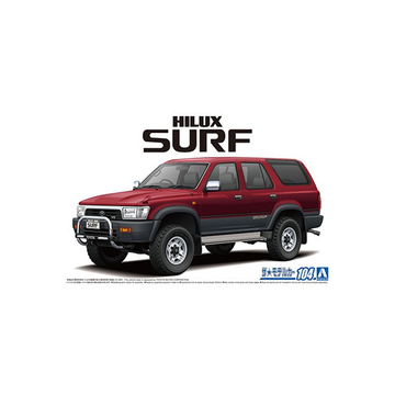 Aoshima: 1/24 Toyota VZN130G Hilux Surf SSR-X Wide Body '91 Scale Model Kit #104 - Bards & Cards