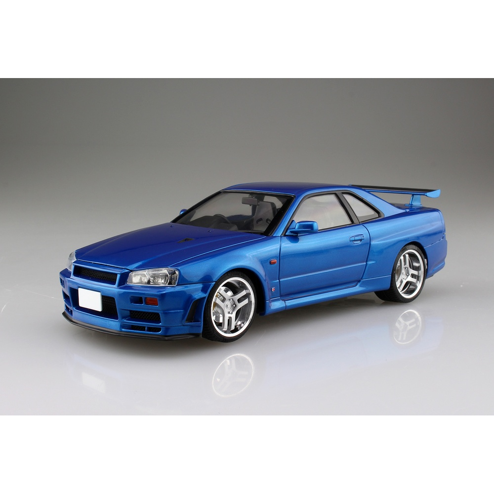 Aoshima: 1/24 Initial D - Hoshino Kozo BNR34 Skyline GT-R Scale Model Kit #9 - Bards & Cards