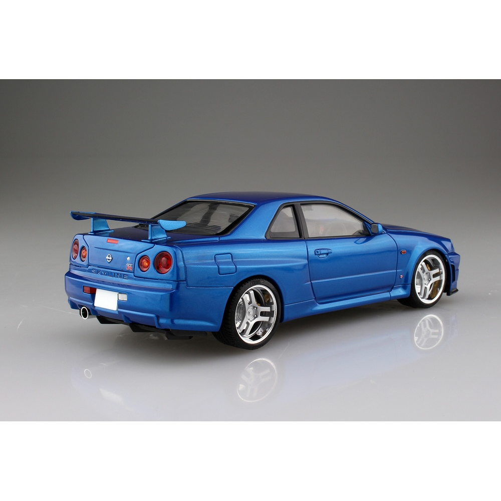Aoshima: 1/24 Initial D - Hoshino Kozo BNR34 Skyline GT-R Scale Model Kit #9 - Bards & Cards
