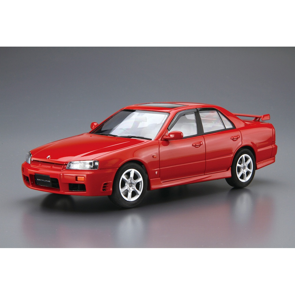 Aoshima: 1/24 NISSAN ER34 SKYLINE 25GT-X TURBO '98 Scale Model Kit #98