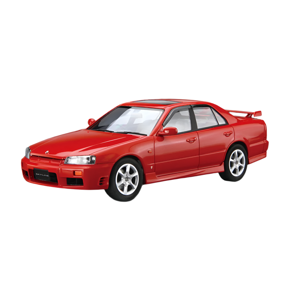 Aoshima: 1/24 NISSAN ER34 SKYLINE 25GT-X TURBO '98 Scale Model Kit #98