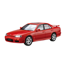 Aoshima: 1/24 NISSAN ER34 SKYLINE 25GT-X TURBO '98 Scale Model Kit #98 - Bards & Cards