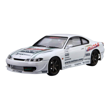 Aoshima: 1/24 VERTEX S15 SILVIA '99 (NISSAN) Scale Model Kit #08 - Bards & Cards