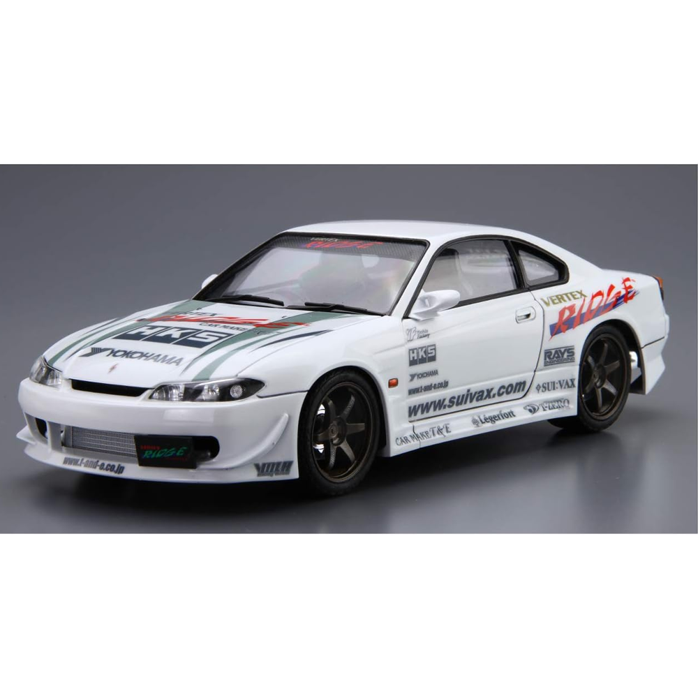 Aoshima: 1/24 VERTEX S15 SILVIA '99 (NISSAN) Scale Model Kit #08