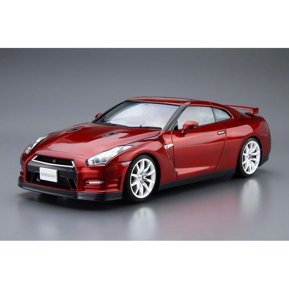 Aoshima: 1/24 Nissan R35 GT-R Pure Edition '14 Scale Model Kit #03 - Bards & Cards